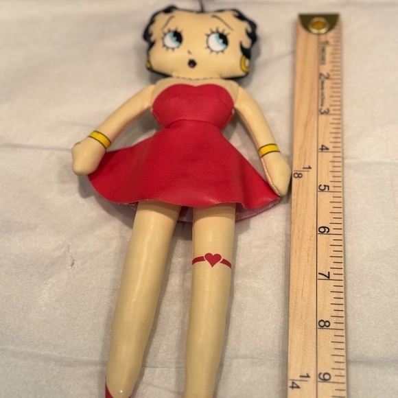 Kellytoy Betty Boop Doll 1994 Vintage Red Dress - Picture 7 of 7